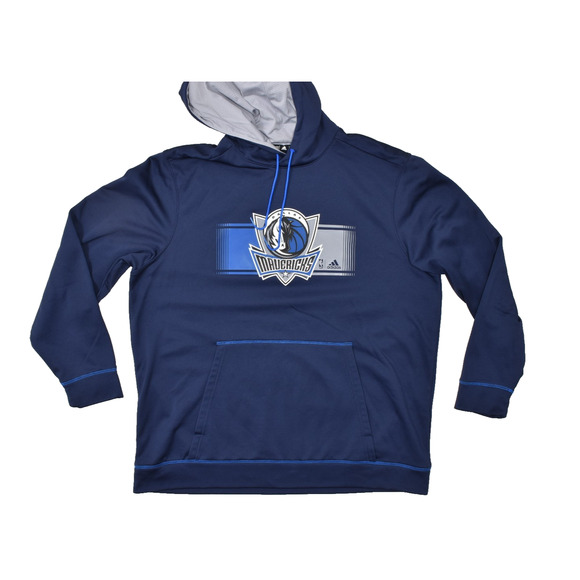 Men's Adidas Dallas Mavericks Pullover Hoodie Size 2XL Polyester Climawarm - Picture 1 of 8